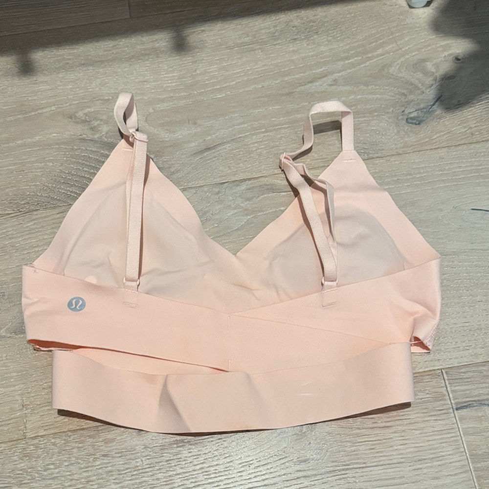 lululemon athletica Light Peach Pink Sports Bra